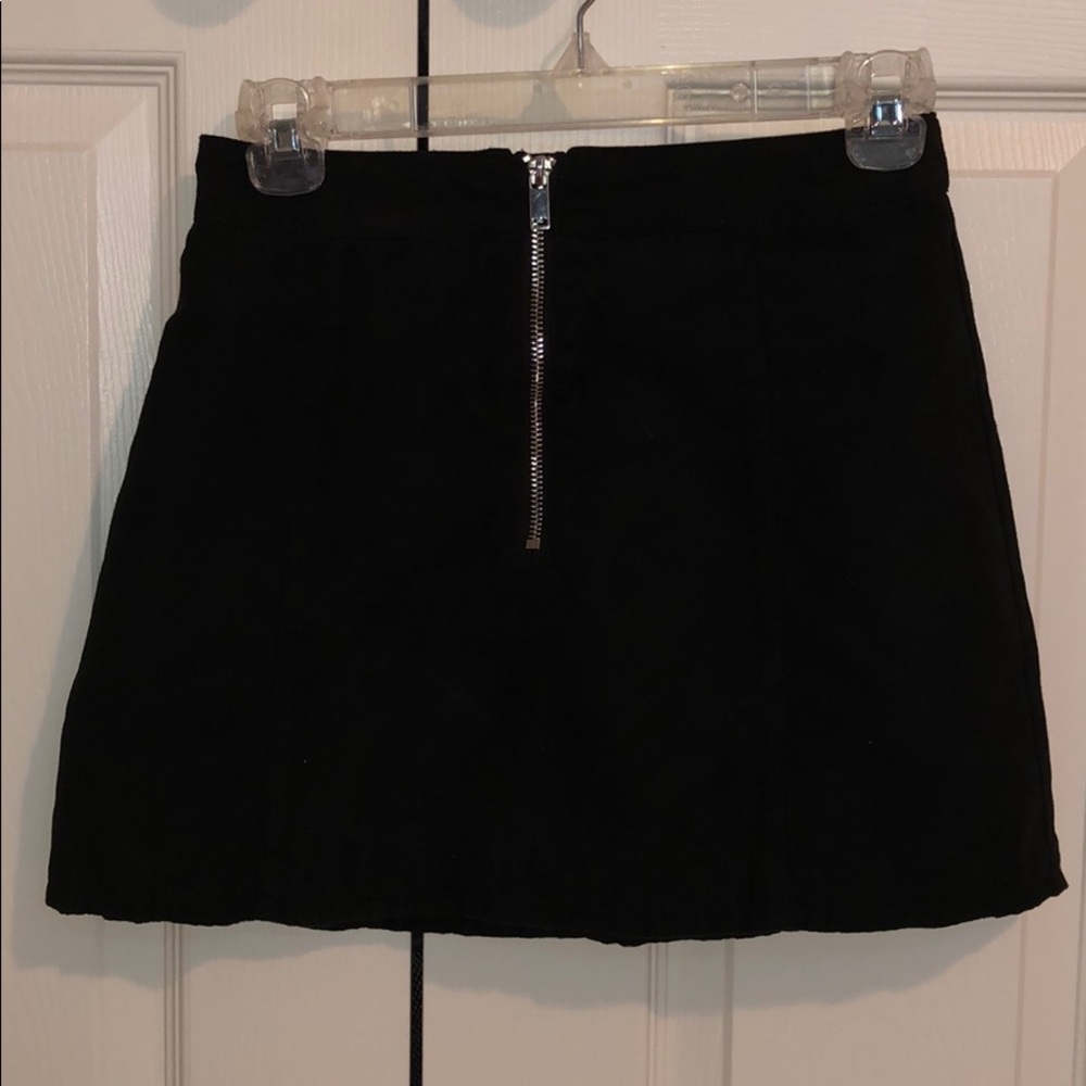 Black Suede Skirt